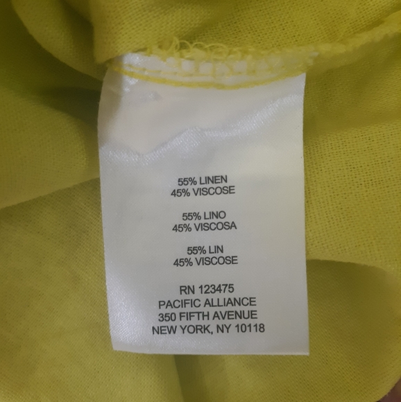 Ellen tracy linen shirt dress mini sz small *5 - Picture 3 of 6